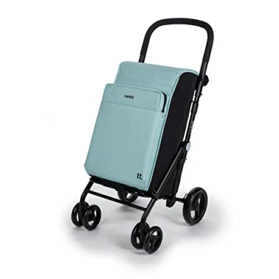 Afbeelding van Carlett URBAN Family LETT470 Cooler Boodschappentrolley Koelvak 4 wielen Opvouwbaar 62 L Mint Groen