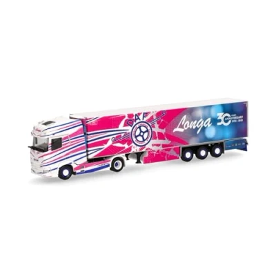 Afbeelding van Herpa DAF XG+ Longa (Italië/Luzzana), miniatuur in schaal 1:87, verzamelobject, gemaakt Duitsland, kunststof