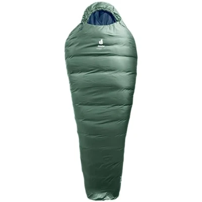 Afbeelding van deuter Orbit 0 EL slaapzak met ritssluiting, recht, ivy inkt, extra lang
