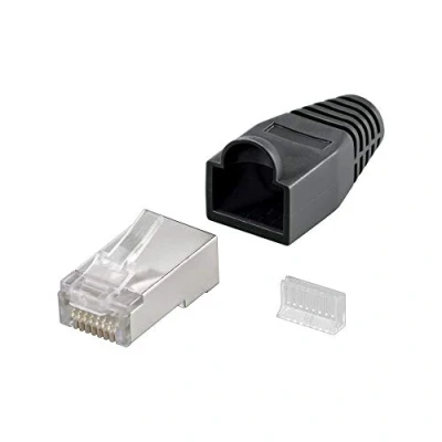 Afbeelding van Goobay RJ45 stekker, CAT 5e STP afgeschermd met knikeveiling
