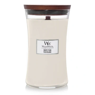 Afbeelding van WoodWick Geurkaars Large White Teak 611 gr