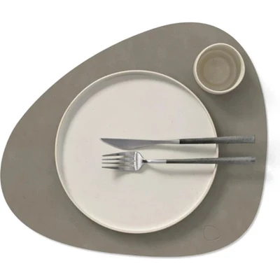 Afbeelding van LIND DNA Placemat Nupo Leer Flint Grey 44 x 37 cm