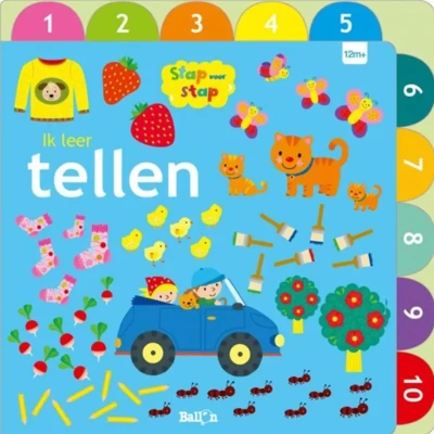 Afbeelding van Uitgeverij ballon kartonboek ik leer tellen