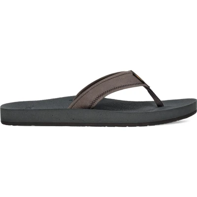 Afbeelding van Teva M REFLIP Leren Heren Slippers Grijs Maat 43