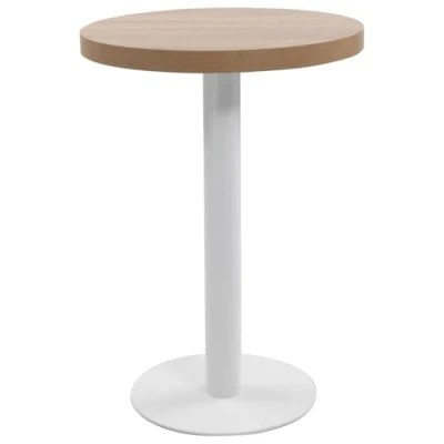Afbeelding van vidaXL Bistrotafel lichtbruin 60 cm MDF