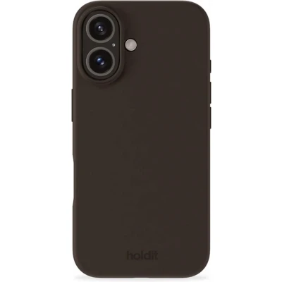 Afbeelding van Holdit Hoesje Geschikt voor iPhone 16 Siliconen Silicone Case bruin
