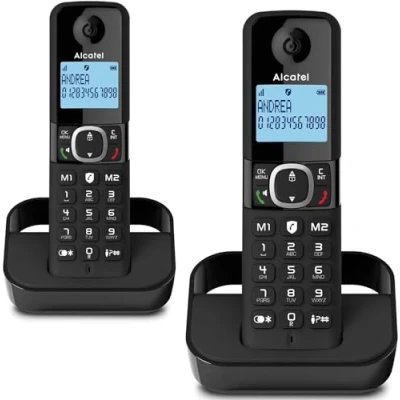 Image de Téléphone fixe sans fil Alcatel F860 Duo Noir
