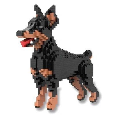 Afbeelding van Atomic Building Figuur om te bouwen met miniatuurblokken. Doberman hond