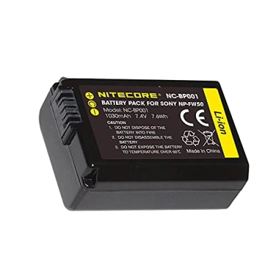 Afbeelding van Nitecore NP FW50 batterij voor Sony camera 1030 mAh 7,2 V