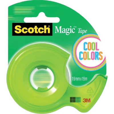 Afbeelding van Plakband Scotch 810 19mmx19m onzichtbaar + afroller in Cool Colors