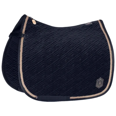 Afbeelding van Eskadron Zadeldekje Heritage Velvet Veelzijdigheid Navy Full