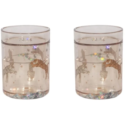 Afbeelding van Konges Sløjd 2 Pack Glitter Bekers stuks Roar