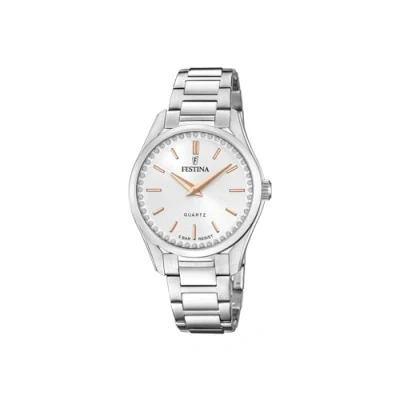 Afbeelding van Festina dameshorloge staal oxiden, zilver., Armband