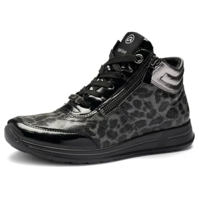 Afbeelding van ara Osaka Sneakers hoog schwarzsteelgraphit, Dames, Maat: 37.5, Schwarzsteelgraphit Schoenen