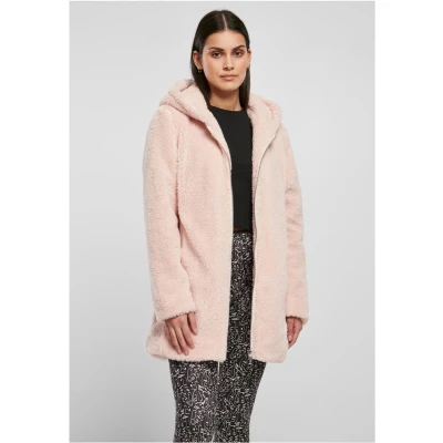 Afbeelding van Urban Classics Ladies Sherpa Jacket Winterjas, Dames, Maat: Large, Pink