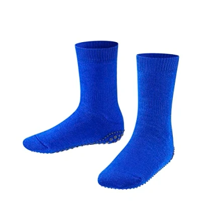 Image de FALKE Catspads K HP coton laine picots sur la semelle 1 paire, Chaussettes Chaussons Mixte enfant, Bleu (Cobalt Blue 6054), 35 38