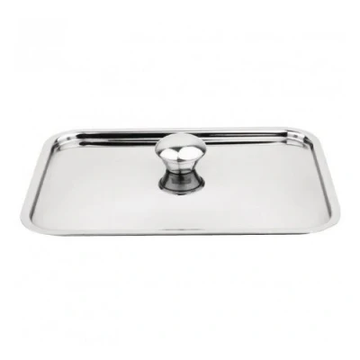 Image de Couvercle pour Mini Plat à Rotir Inox CL188 Olympia Acier inoxydable 150x100xmm