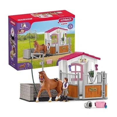 Afbeelding van Schleich Horse Club Paardenbox met Wasplaats 72177 Exclusief