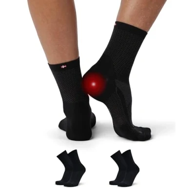 Afbeelding van Danish Endurance 2 PACK Sportsokken, Maat: 39 42, Black grey