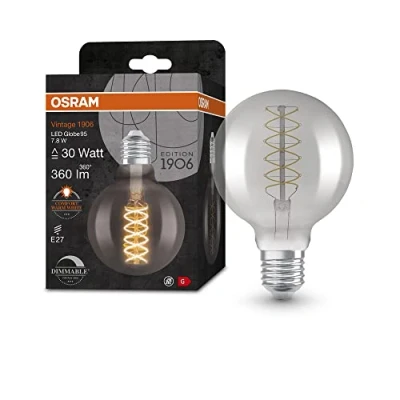 Afbeelding van OSRAM vintage 19 6 LED lamp, smoke tint, 7.8W, 36 lm