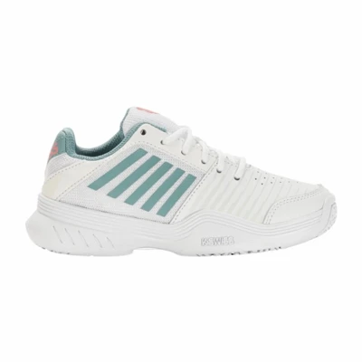 Afbeelding van Tennisschoen K Swiss Kids Court Express Omni White Niles Desert Flower Schoenmaat 31