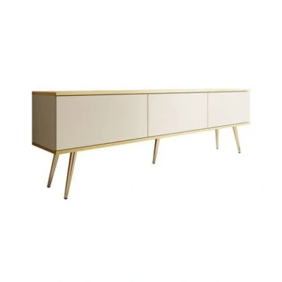 Afbeelding van Meubella TV Meubel Orleans Beige 175 cm Staand