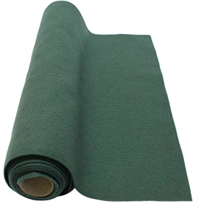 Afbeelding van Bright Ideas Rol vilt, groen, bladgrootte 45 cm x 2,5 m, zachte dikke wol en 1,4 mm kunstvilt, levering op rol, ideaal om te knutselen