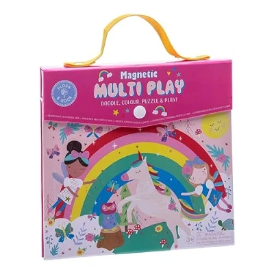 Afbeelding van Floss &amp; Rock Magnetische Speeldoos, Regenboog Elfje 4 in 1 23,5 x 22,5 2cm