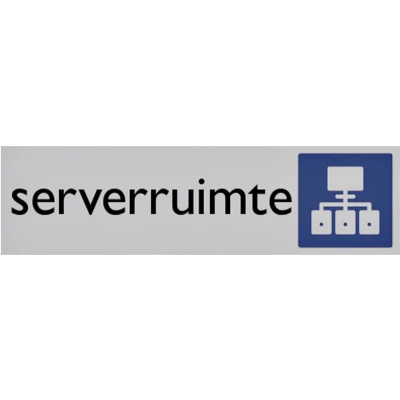 Afbeelding van Infobord pictogram serverruimte 165x44mm
