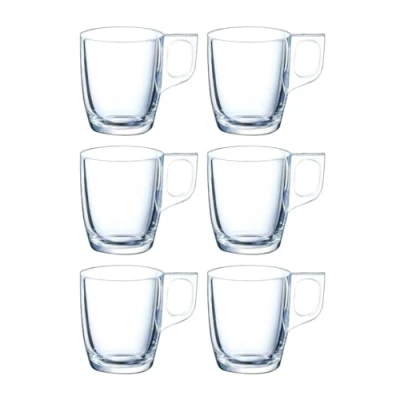 Afbeelding van Set van koffiekopjes Arcoroc Voluto Glas 90 ml 6 Onderdelen