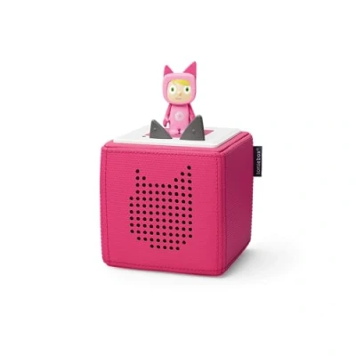Afbeelding van tonies Toniebox starterset incl 1 creatief karakter, audiomuziekspeler luidspreker voor audioboeken Liedjes kinderen, kindergeschenken, schermvrij vroeg leren speelgoed, draadloze luidspreker, 7 uur batterij, roze