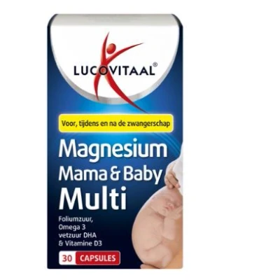 Afbeelding van Lucovitaal Magnesium Mama &amp; Baby Multi Capsules 30CP