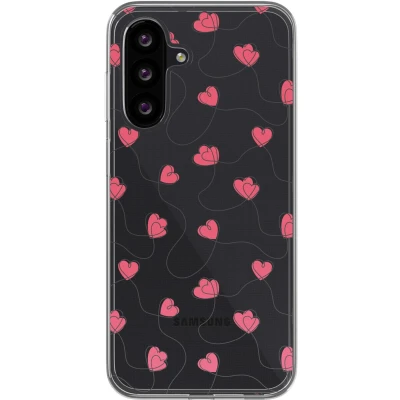 Afbeelding van imoshion hoesje Geschikt voor Samsung Galaxy A26 Design Dusty Rose Connected Hearts