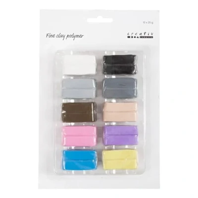 Afbeelding van Fijne Polymeerklei Pastelkleuren, 10x20 gram
