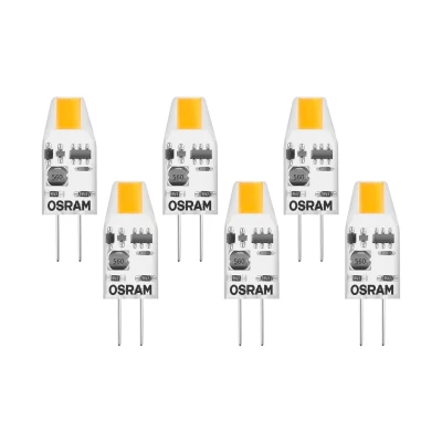 Afbeelding van Osram G4 LED Steeklamp 1 10W Warm Wit 6 Pack 8720211273964