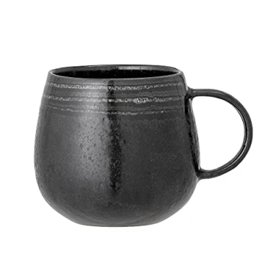 Afbeelding van Bloomingville koffiemok, zwart, keramiek