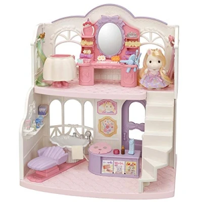 Afbeelding van SYLVANIAN FAMILIES de kapsalon van pony&#039;s 5643 poppenhuis kleurrijke mini poppen