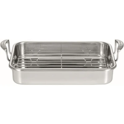 Afbeelding van Scanpan Braadslede RVS met rooster Impact 42x26cm niet geschikt voor inductie