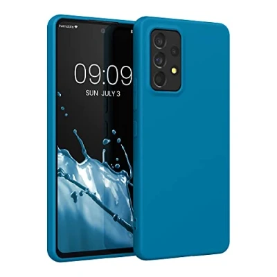 Afbeelding van kwmobile telefoonhoesje geschikt voor Samsung Galaxy A53 5G Hoesje smartphone Back cover in Caribisch blauw