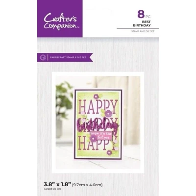 Afbeelding van CC Clearstamp/Snijmal Special Occasion Best Birthday
