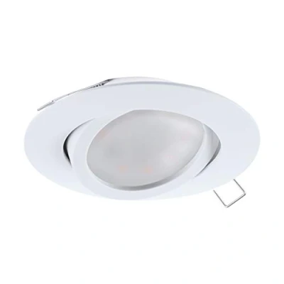 Afbeelding van EGLO Tedo Inbouwspotje LED Ø80mm. Wit Kantelbaar