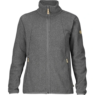 Afbeelding van Fjallraven Stina Fleece Dames Outdoorjas Grijs Maat M