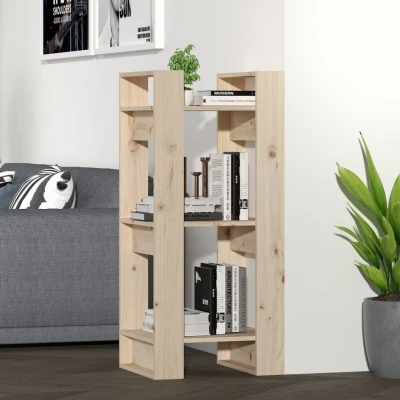 Afbeelding van Boekenkast/kamerscherm 41x35x91 cm massief grenenhout
