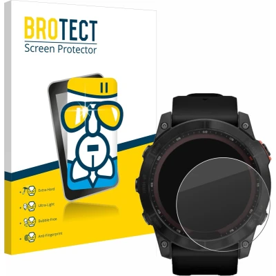 Afbeelding van BROTECT Screenprotector voor Garmin Fenix 7X (51 mm) Folie Beschermfolie Beschermglas transparant
