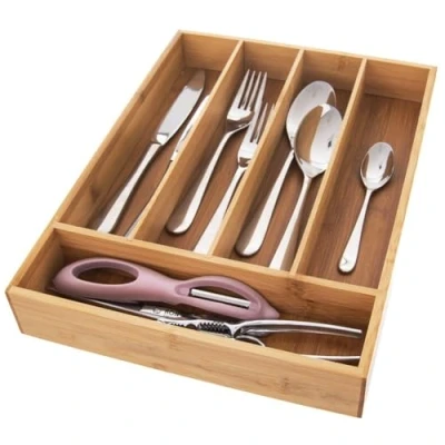 Afbeelding van Excellent Houseware Bestekbak bamboe 35x26cm