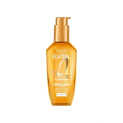 Afbeelding van L&#039;Oreal Paris Elvital Oil Magique verfijnde haarolie 1 x 100 ml voor alle haartypes met 6 kostbare bloemenoliën