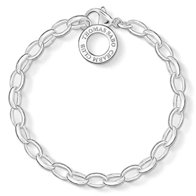 Afbeelding van Thomas Sabo Dames Club Charm Armband Sterling zilver, Zonder steen