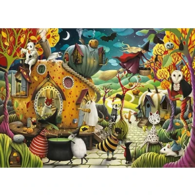 Afbeelding van Ravensburger puzzel Happy Halloween Legpuzzel 1000 stukjes