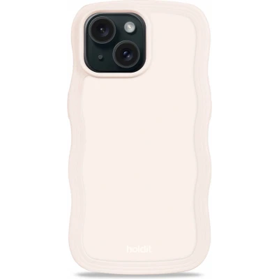 Afbeelding van Holdit Hoesje Geschikt voor iPhone 14 / 15 13 Wavy Case Beige