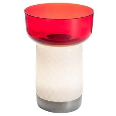Afbeelding van Artemide Bontà tafellamp met kom LED oplaadbaar rood